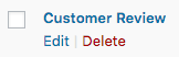 Comment Rating Field Pro Plugin: Delete