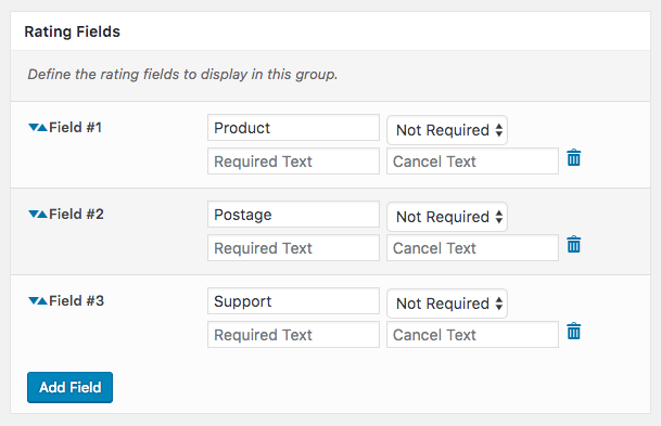 Comment Rating Field Pro Plugin: Rating Fields