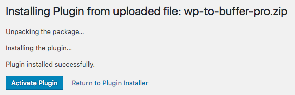 Installation: Activate Plugin