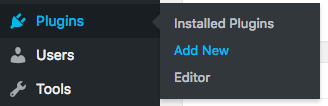 Installation: Plugins > Add New