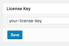 Licensing: Enter License Key