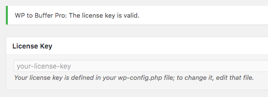 Licensing: wp-config example