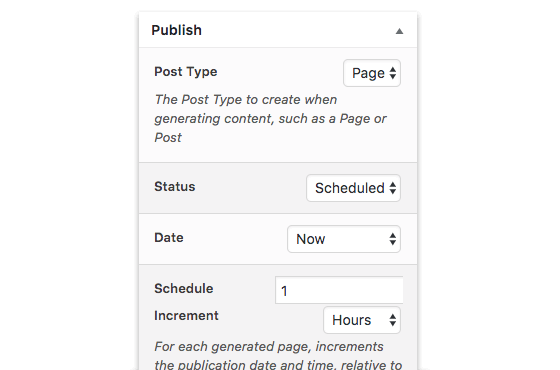 Page Generator Pro: Advanced Scheduling Functionality