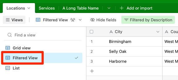 Page Generator Pro: Airtable: Table View