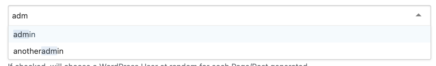 Page Generator Pro: Generate: Content: Author Meta Box: Search Users