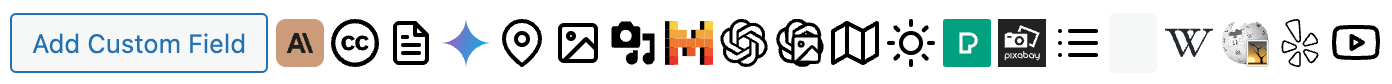 Page Generator Pro: Generate: Content: Custom Fields: Dynamic Elements Buttons