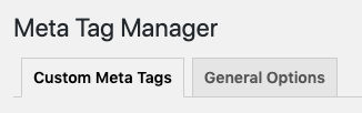 Page Generator Pro: Generate: SEO integration: Meta Tag Manager: Settings: General Options Tab