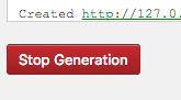 Page Generator Pro: Generate: Stop Generation