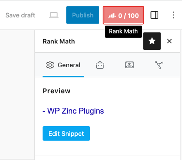 Page Generator Pro: SEO: Rank Math: Gutenberg Button