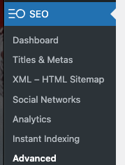 Page Generator Pro: SEOPress: Menu