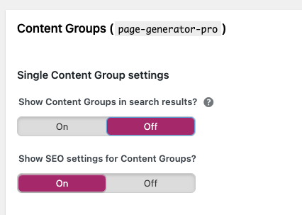 Page Generator Pro: Yoast SEO: Content Groups: Setup