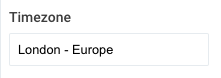 WordPress to Buffer Pro: Change Profile Timezone: Field