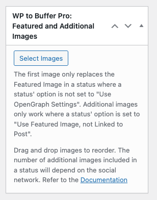WordPress to Buffer Pro: Featured and Additional Images