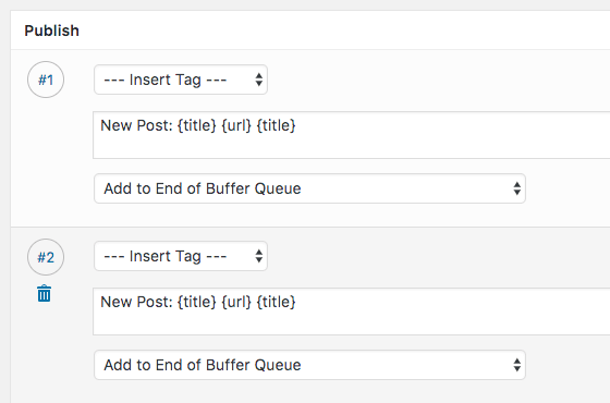 WordPress to Buffer Pro: Multiple Customisable Status Messages