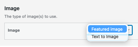 WordPress to Buffer Pro: Status: Image Setting Options