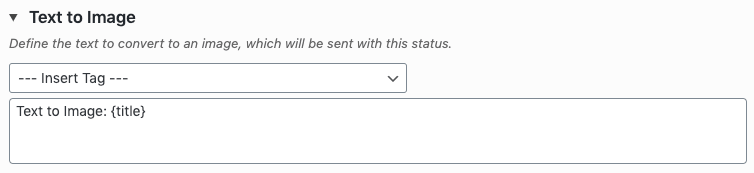 WordPress to Buffer Pro: Status: Text to Image