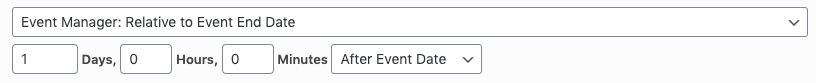 WordPress to Buffer Pro: Status: Events Manager: Relative End Date
