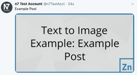 WordPress to Buffer Pro: Status Image: Text to Image, Not Linked to Post: Twitter