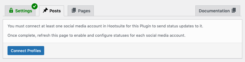 WordPress to Hootsuite Pro: Connect Profiles