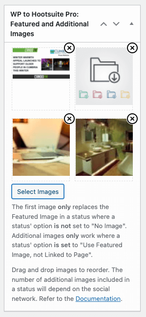 WordPress to Hootsuite Pro: Featured and Additional Images: New UI