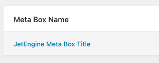 Page Generator Pro: Custom Field Plugins: JetEngine Meta Boxes: Edit