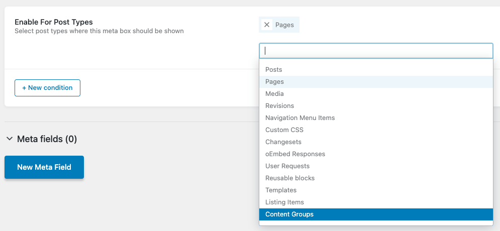 Page Generator Pro: Custom Field Plugins: JetEngine Meta Boxes: Post Types