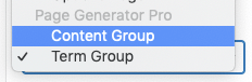 Page Generator Pro: Generate: Using Custom Fields: ACF: Term Group