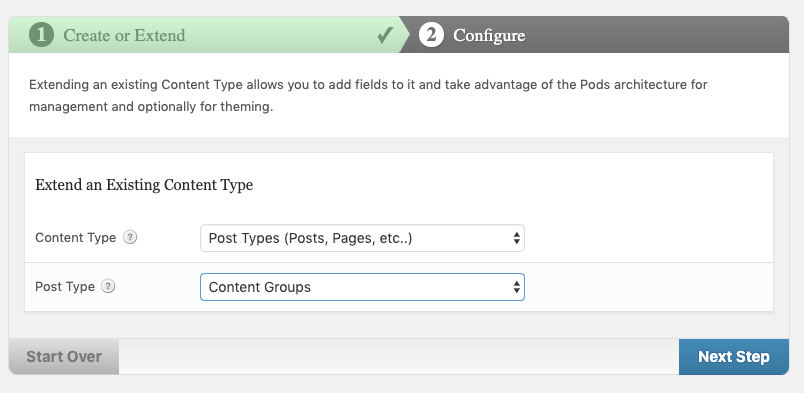 Page Generator Pro: Generate: Custom Fields: Pods