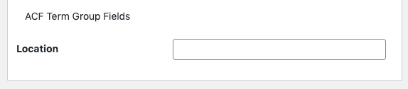 Page Generator Pro: Generate: Using Custom Fields: ACF: Term Groups: Fields
