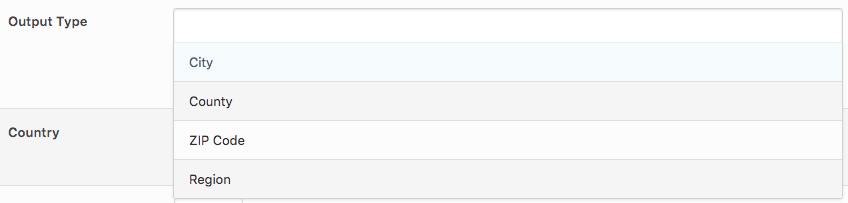 Page Generator Pro: Generate Locations: Output Types: Dropdown