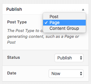 Page Generator Pro: Tutorial: Publish Options