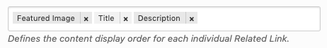 Page Generator Pro: Related Links: Display Order