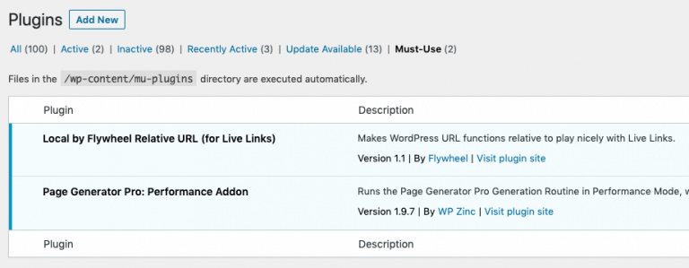 Settings: Generate - WP Zinc