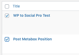 WordPress to SocialPilot Pro: Bulk Publish: Select Posts