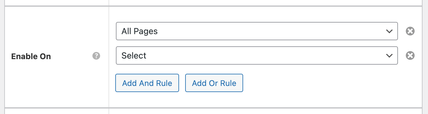 Page Generator Pro: Generate: Schema Pro: Enable On: "Add And Rule"