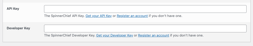 Page Generator Pro: Settings: Spintax: Spinnerchief