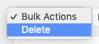 WordPress to Hootsuite Pro: Bulk Actions: Delete