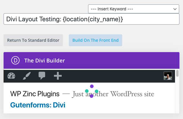 Page Generator Pro: Divi Builder: Error