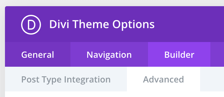 Page Generator Pro: Divi: Setup: Advanced Tab