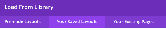 Page Generator Pro: Generate: Content: Divi: Your Saved Layouts
