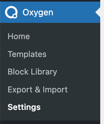 Page Generator Pro: Generate: Content: Oxygen: Settings Menu