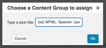 Page Generator Pro: Generate Content: WPML: Select Translation Content Group