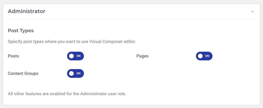 Page Generator Pro: Visual Composer: Role Manager: Post Types