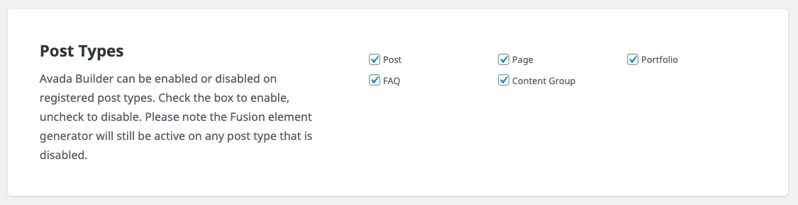 Page Generator Pro: Avada: Post Types