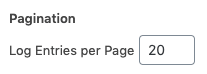 WordPress to SocialPilot Pro: Logs: Entries per Page