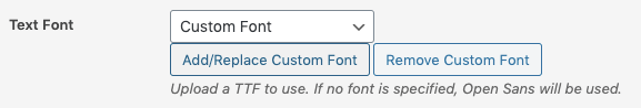 WordPress to Buffer Pro: Text to Image Settings: Add Custom Font