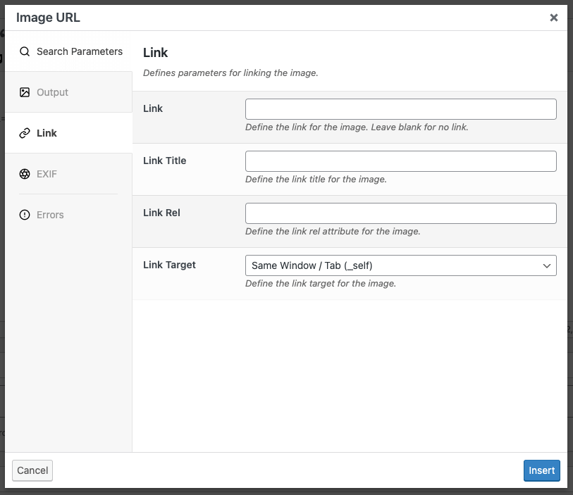 Page Generator Pro: Dynamic Elements: Remote Image: Link