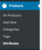 WordPress to SocialPilot Pro: WooCommerce: Attributes: Menu