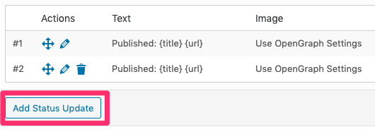 WordPress to Hootsuite Pro: Add Status