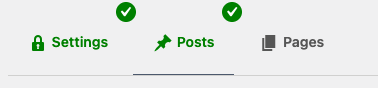 WordPress to Hootsuite Pro: Status Settings: Post Type Tabs